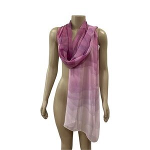 Nordstrom Prismatic Color Oblong Silk Scarf